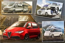Wohnmobile Luxushersteller Rendering Zeichnung Designstudien